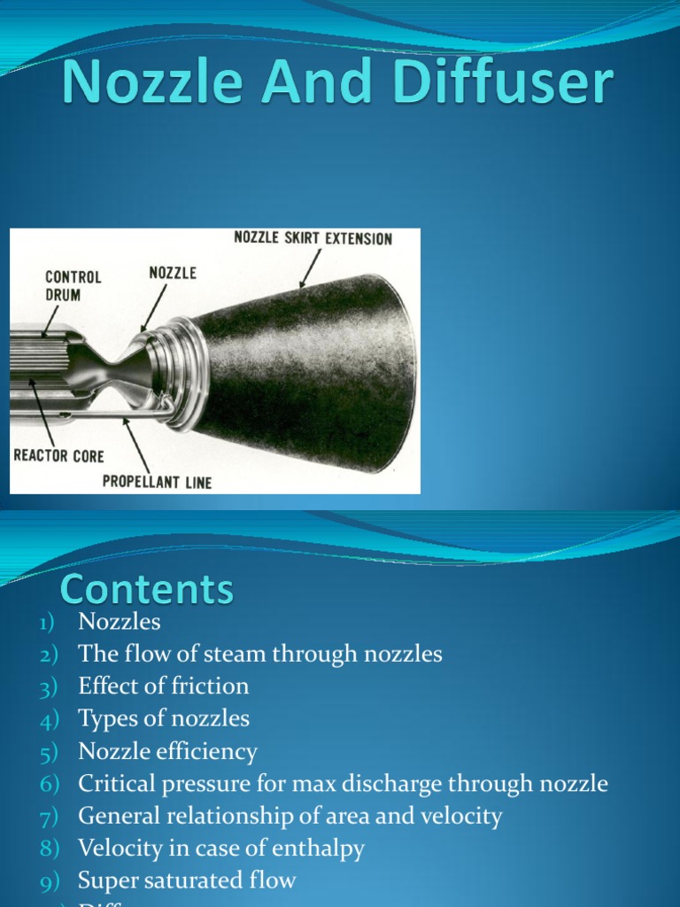 Nozzle and Diffuser Fundamentals | PDF | Nozzle | Fluid Dynamics