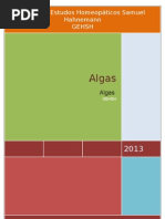 Algas - Homeopatia