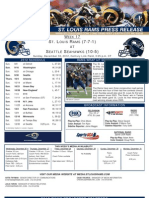 Week 17 2012 - Rams at Seahawks