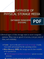 An Overview of Physical Storage Media