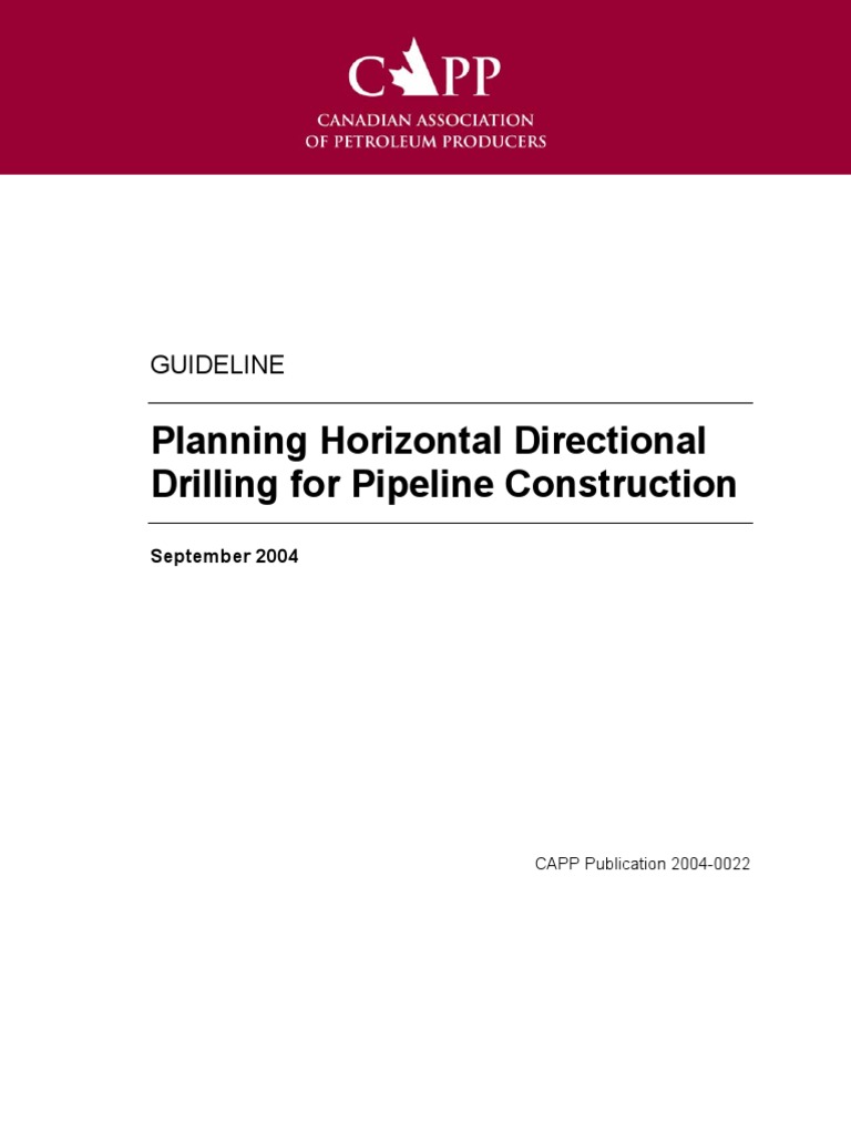 Horizontal Directional Drilling Guidelines | PDF | Civil Engineering ...