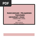 Rancangan Pengajaran Penggal Dua - Geografi STPM Baharu