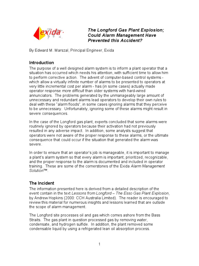The Longford Gas Plant Explosion | PDF | Heat Exchanger | Liquids
