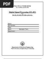 EE-493 Digital Signal Processing (DSP) - 2012