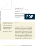 Calculations of Protein-Ligand Binding Affinities