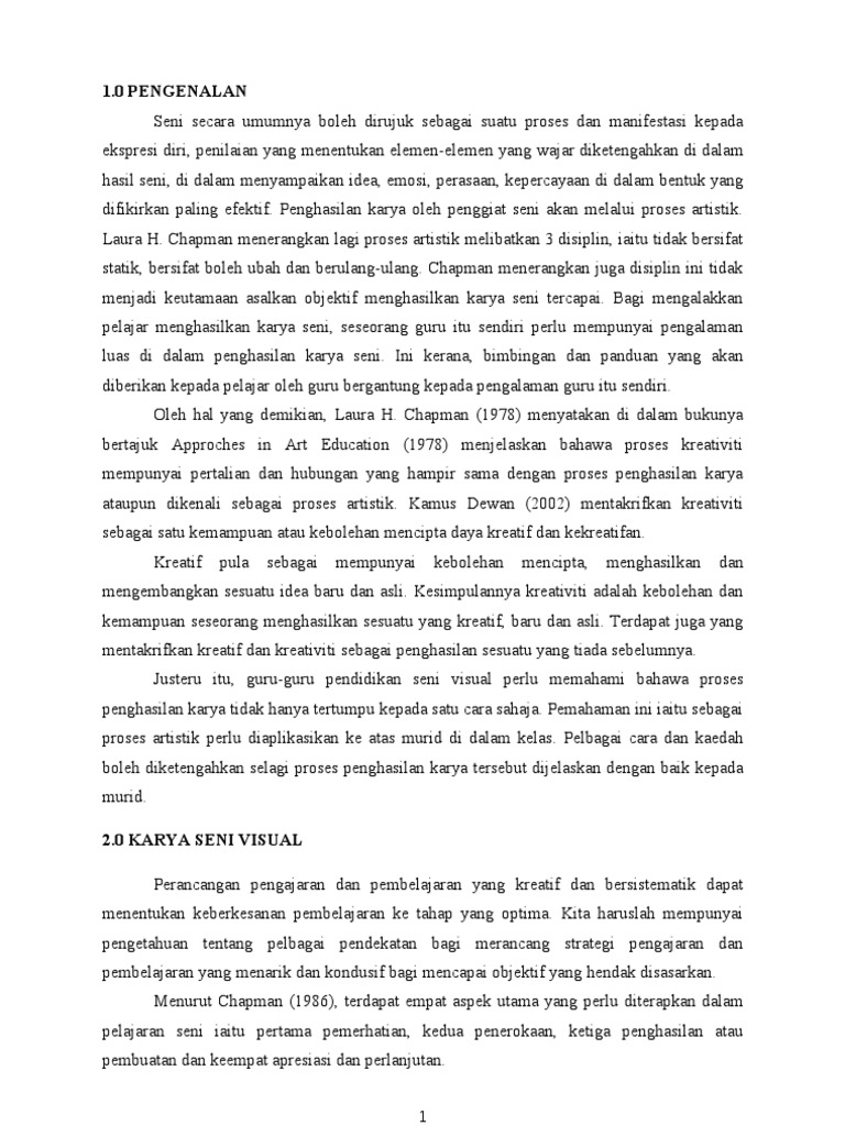 Seniman Visual Menciptakan Karya Kreatif