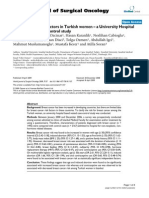 Breast cancer risk factors in Turkish women – a University Hospital based nested case control study, 2009