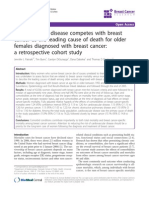 Cardiovascular Disease Competes With Breast Cancer As The Leading Cause of Death For Older Females Diagnosed With Breast Cancer (A Retrospective Cohort Study)