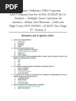 F4 Corporate Law Solved Pdf Piercing The Corporate Veil Board Of Directors