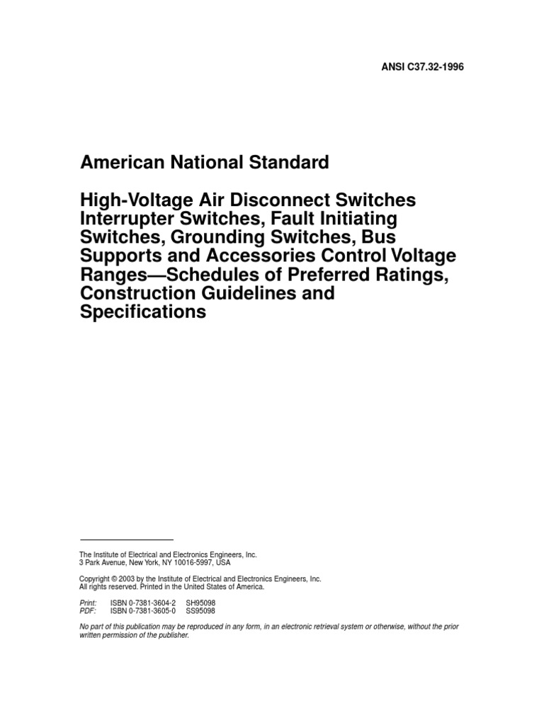 IEEE c37 | PDF | Insulator (Electricity) | High Voltage