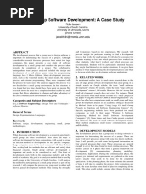 waterfall model case study
