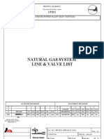 Natural Gas System Line & Valve List: I.P.D.C