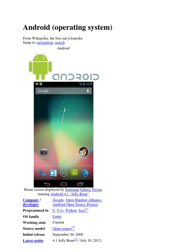 Open Handset Alliance, Android Wiki