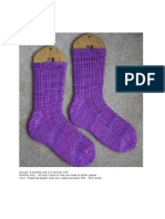 Eyelet Rib Toe Up Socks