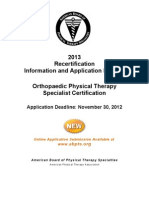 Recertification Orthopaedics Blank Forms