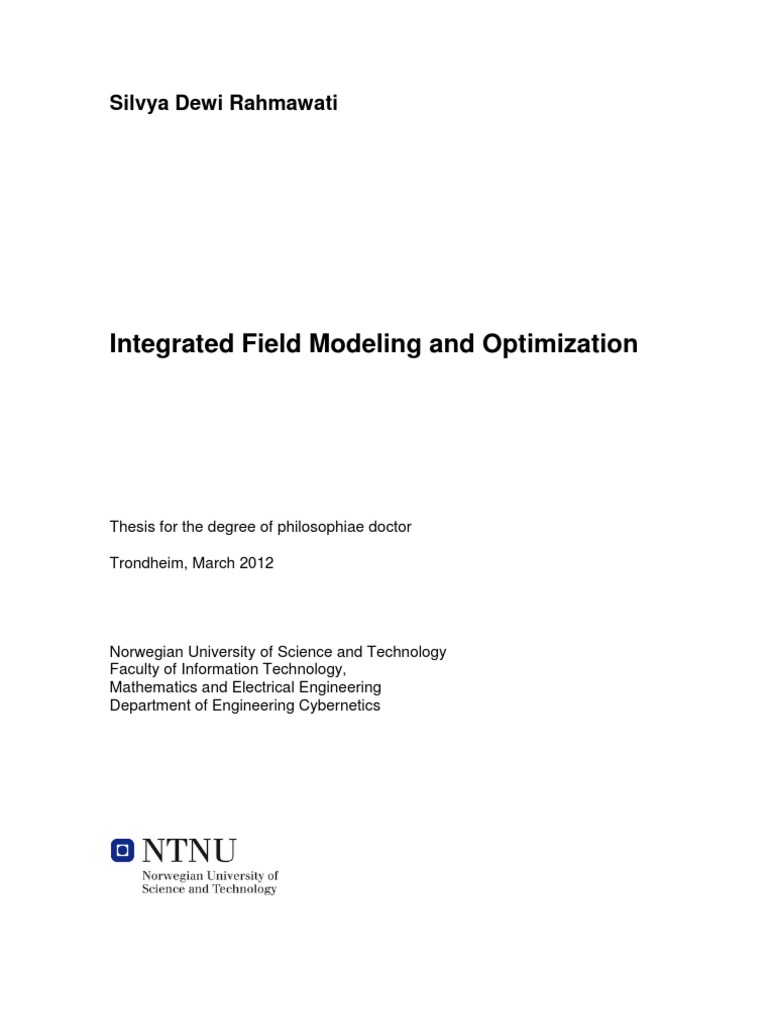 Integrated Field Modeling and Optimization | PDF | Petroleum Reservoir ...