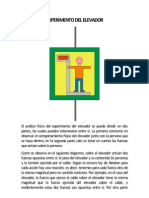 Explicación Física Del Sistema de Fuerzas Dentro de Un Elevador