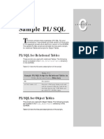 Sample PL/SQL