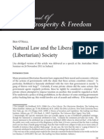 Natural Law and the Liberal (Libertarian) Society