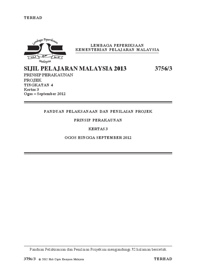 Kerja Kursus Prinsip Akaun Pdf