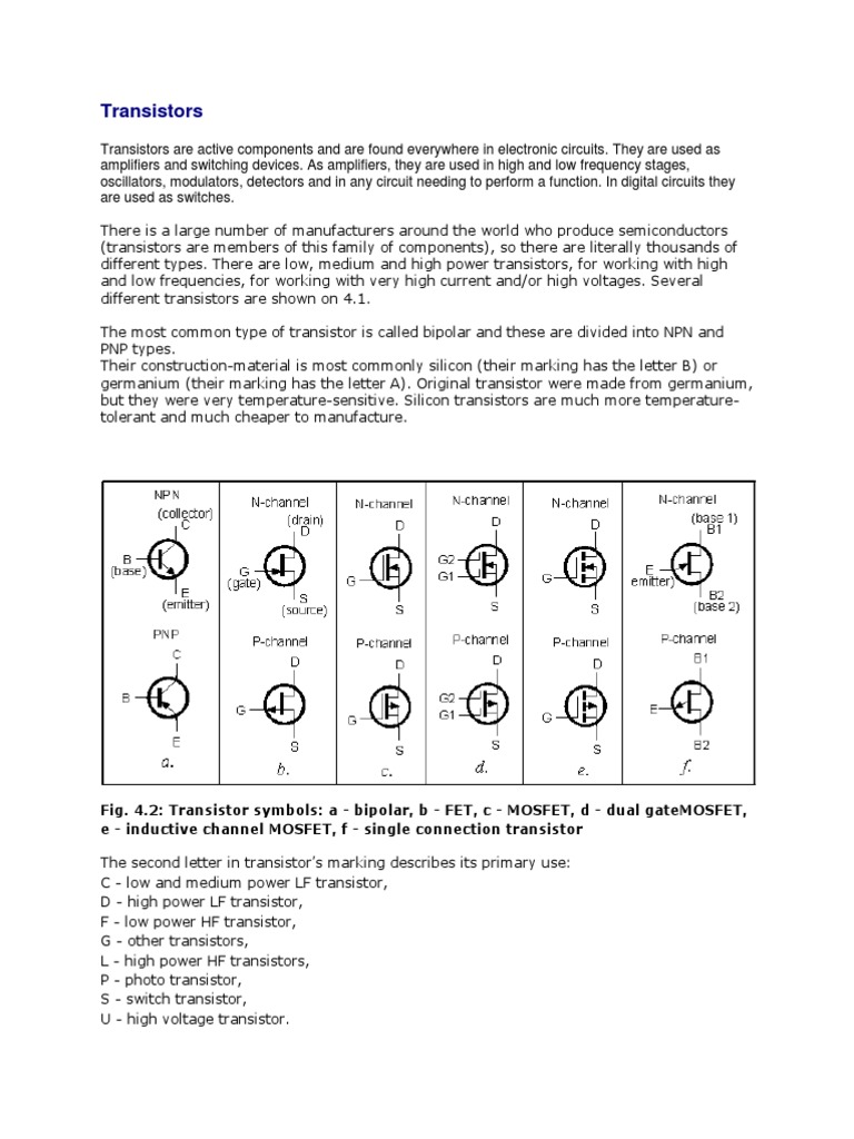 Transistor types Transistor Bipolar Junction Transistor