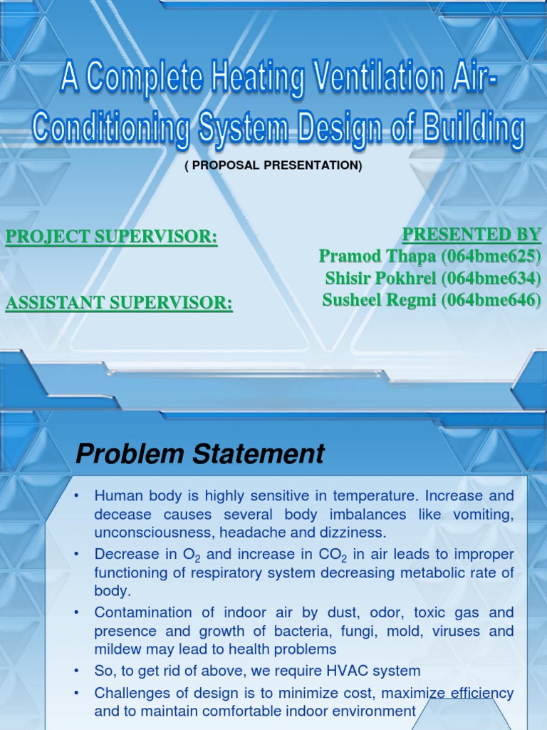 HVAC System Design Proposal | PDF | Hvac | Air Conditioning