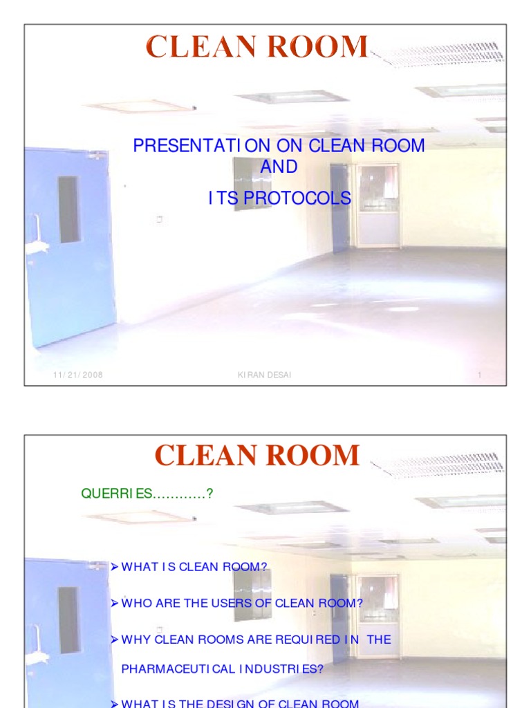 Clean Room Design and Protocols Overview | PDF | Ventilation ...