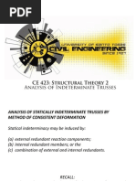 Analysis of Indeterminate Trusses