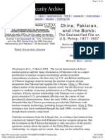 China Pakistan And the Bomb