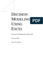 Decision Model Using Excel