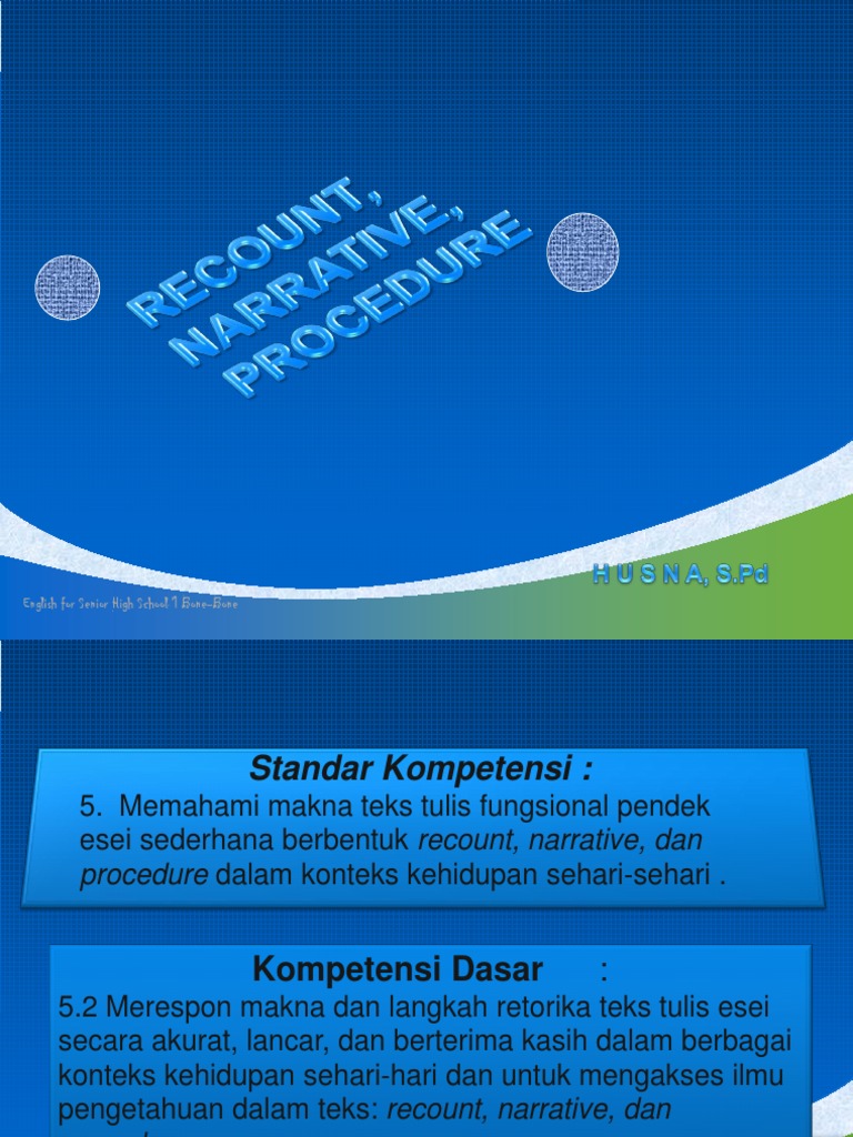 Power Point Bahasa Inggris Sma Kelas X English Language Language