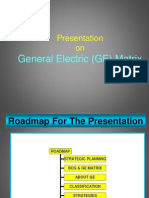 Presentation On: General Electric (GE) Matrix