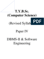 T.Y.B.sc. (Computer Science) - Paper - IV - DBMS - II & Software Engineering