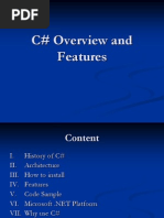 C# Overview and Features