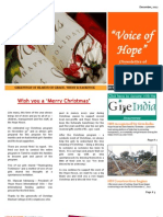 Voice of Hope - Newsletter of the Hope House