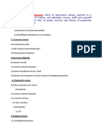 Regional Economic Integration: .Free Trade Area