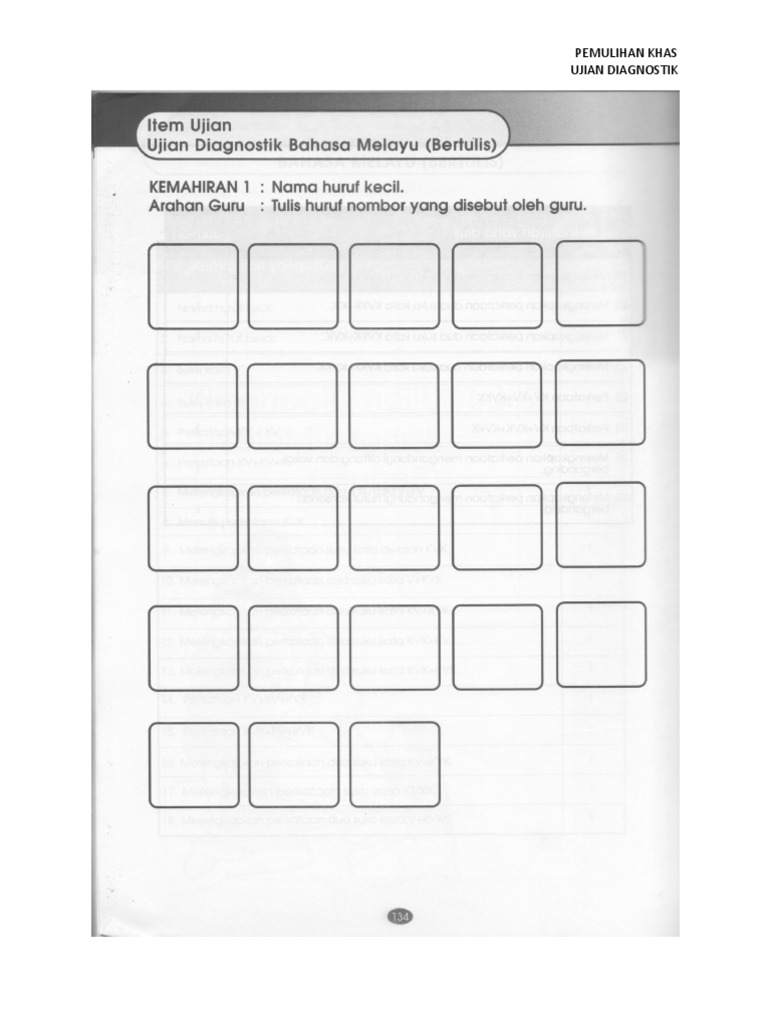 Ujian Diagnostik Pemulihan Khas Pdf