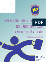 Guía Práctica para La Intervención Sobre Absentismo Escolar en Menores de 12 A 16 Años