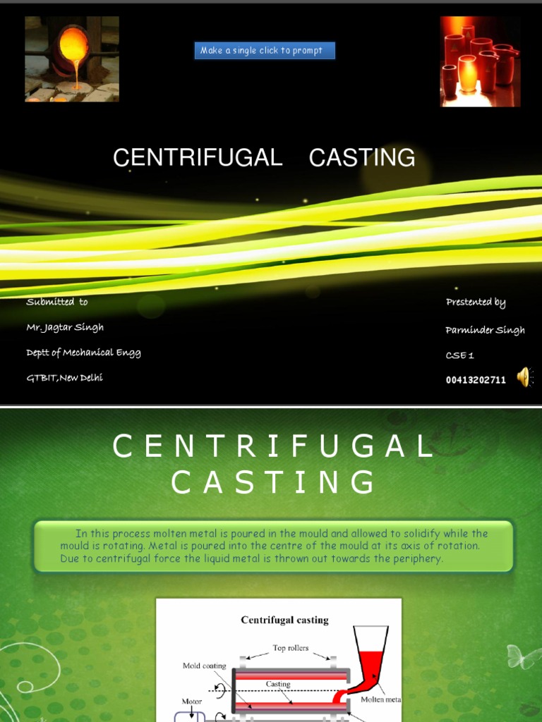 Centrifugal Casting | PDF | Casting (Metalworking) | Industries