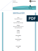 informe destiLacion