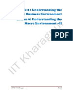 Module 2: Understanding The Service Business Environment Lesson 6: Understanding The Macro Environment - II