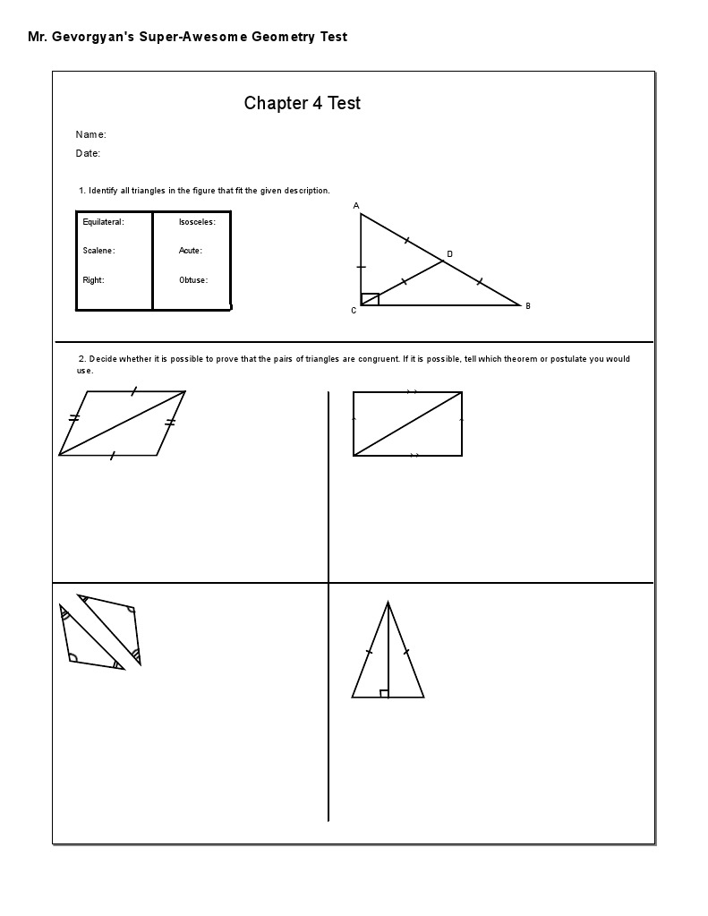 Test CH 4 PDF | PDF