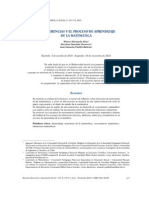 Las Inferencias y El Proceso de Aprendizaje de La Matemática