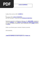 MODELO DE DECLARAÇÃO DE TRABALHO