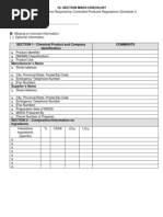 16-Section Msds Checklist