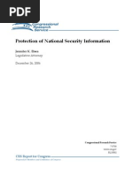 Protection of National Security Information