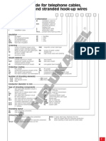 Designation Code For Telephone Cables, Jumper Wires and Stranded Hook-Up Wires