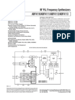 ADF4110/ADF4111/ADF4112/ADF4113 RF PLL Frequency Synthesizers