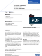 Electronic Pressure Switch With Display Model PSD-30, Standard Version Model PSD-31, With Flush Diaphragm