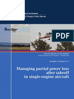 Managing Partial Power Loss After Takeoff in Single-Engine Aircraft